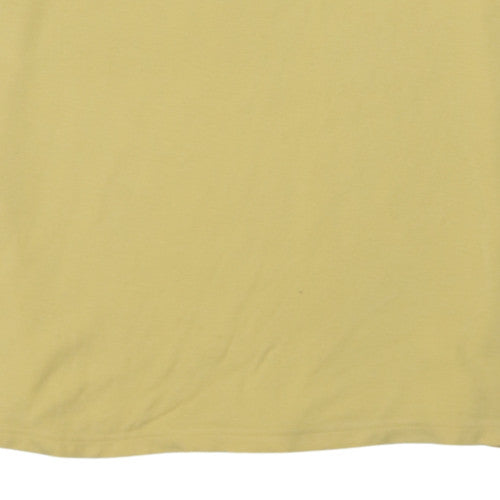 Nautica Men's Yellow 2XL Cotton Short Sleeve Polo Shirt Casual