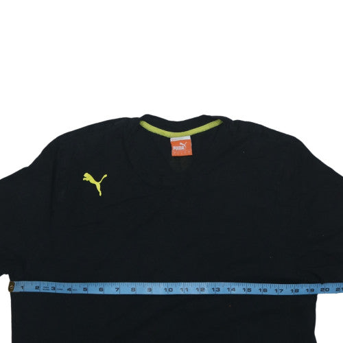 Puma Men's Black Short Sleeve Sports T-Shirt Size L