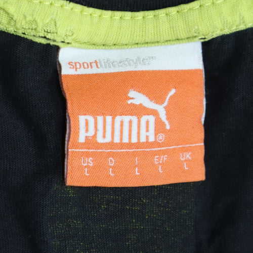 Puma Men's Black Short Sleeve Sports T-Shirt Size L