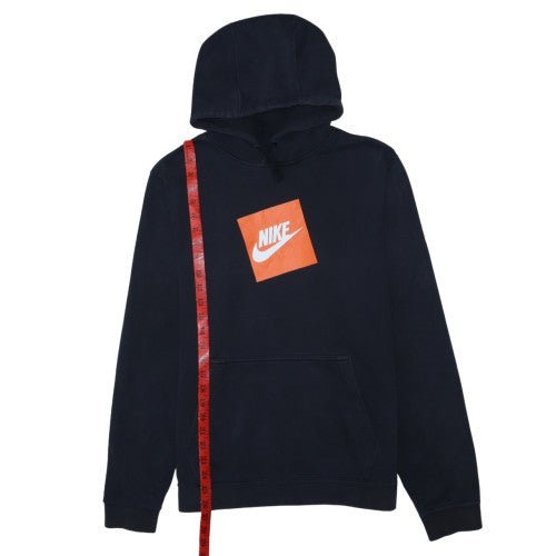 Nike Men's Black Pullover Hoodie M Fleece Logo Sportswear