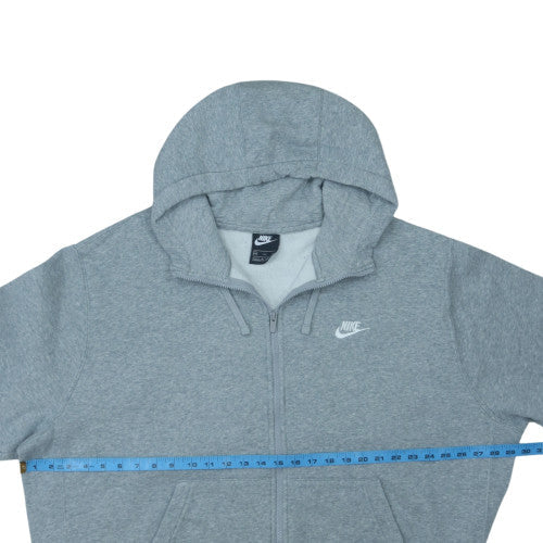 Nike Men's Grey 2XL Full Zip Fleece Hoodie Sweatshirt