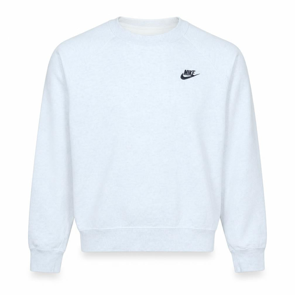 Nike Men's White Crew Neck Pullover Sweatshirt Size M