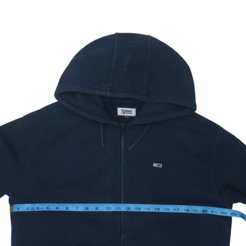 Tommy Jeans Men's Blue Full Zip Hoodie Size L Classic Logo