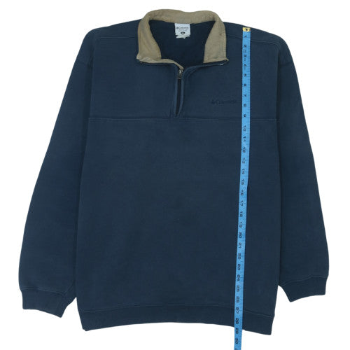 Columbia Men’s Blue XL Fleece 1/4 Zip Pullover Sweatshirt