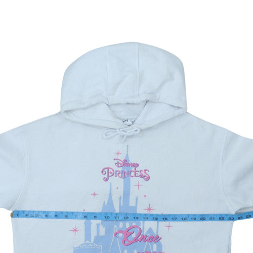 Disney Princess Womens White Pullover Hoodie Size M Once Upon a Time