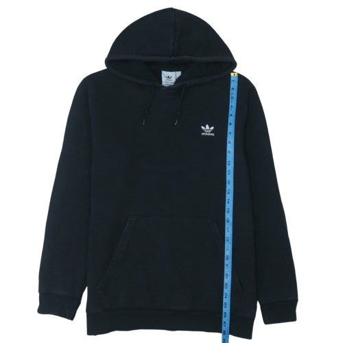 adidas Men Black L Pullover Hoodie Fleece Logo Sportswear