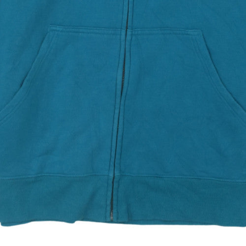 Oakley Men Blue Full Zip Hoodie L Sports Graphic Fleece