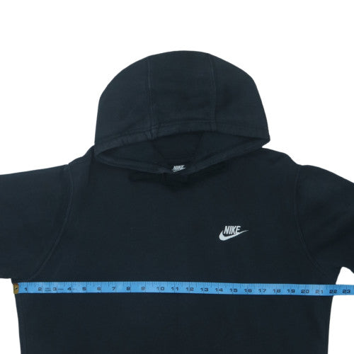 Nike Men's Black Pullover Hoodie M Logo Fleece Sweatshirt