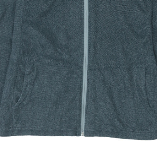 The North Face Unisex Grey Fleece Hooded Full Zip Jacket XL