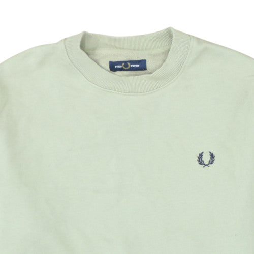 Fred Perry Men's Beige Crew Neck Knit Sweatshirt Size L