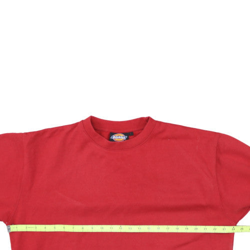 Dickies Men's Red Crew Neck Pullover Sweatshirt Size L