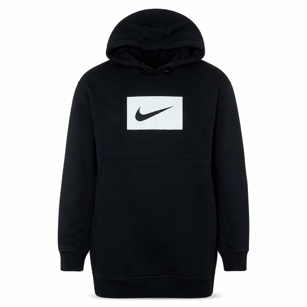 Nike Womens Black Pullover Hoodie Sweatshirt Size M Cotton Blend