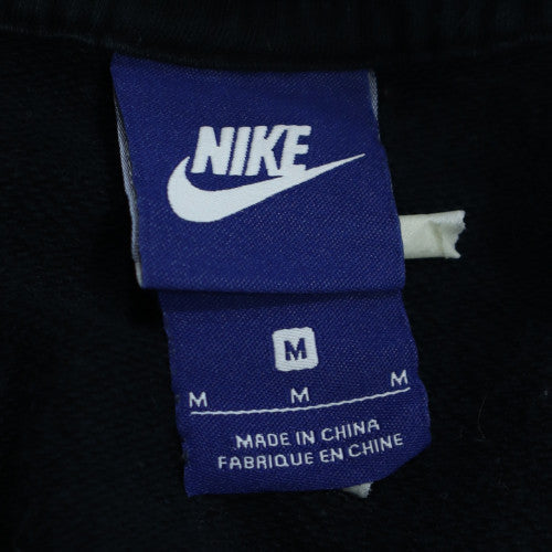 Nike Womens Black Pullover Hoodie Sweatshirt Size M Cotton Blend