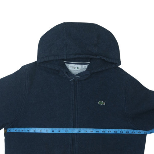 Lacoste Sport Men's Blue XL Full Zip Hoodie Cotton Blend