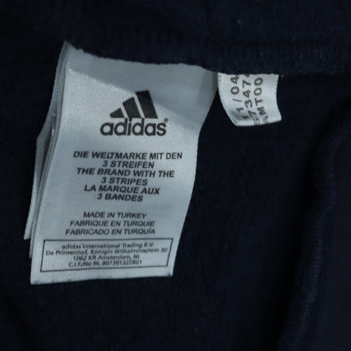 adidas Men's Blue Full Zip Fleece Hoodie Size L Sportswear