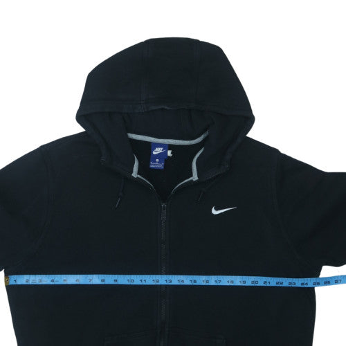 Nike Men's Black XL Full Zip Hoodie with Logo