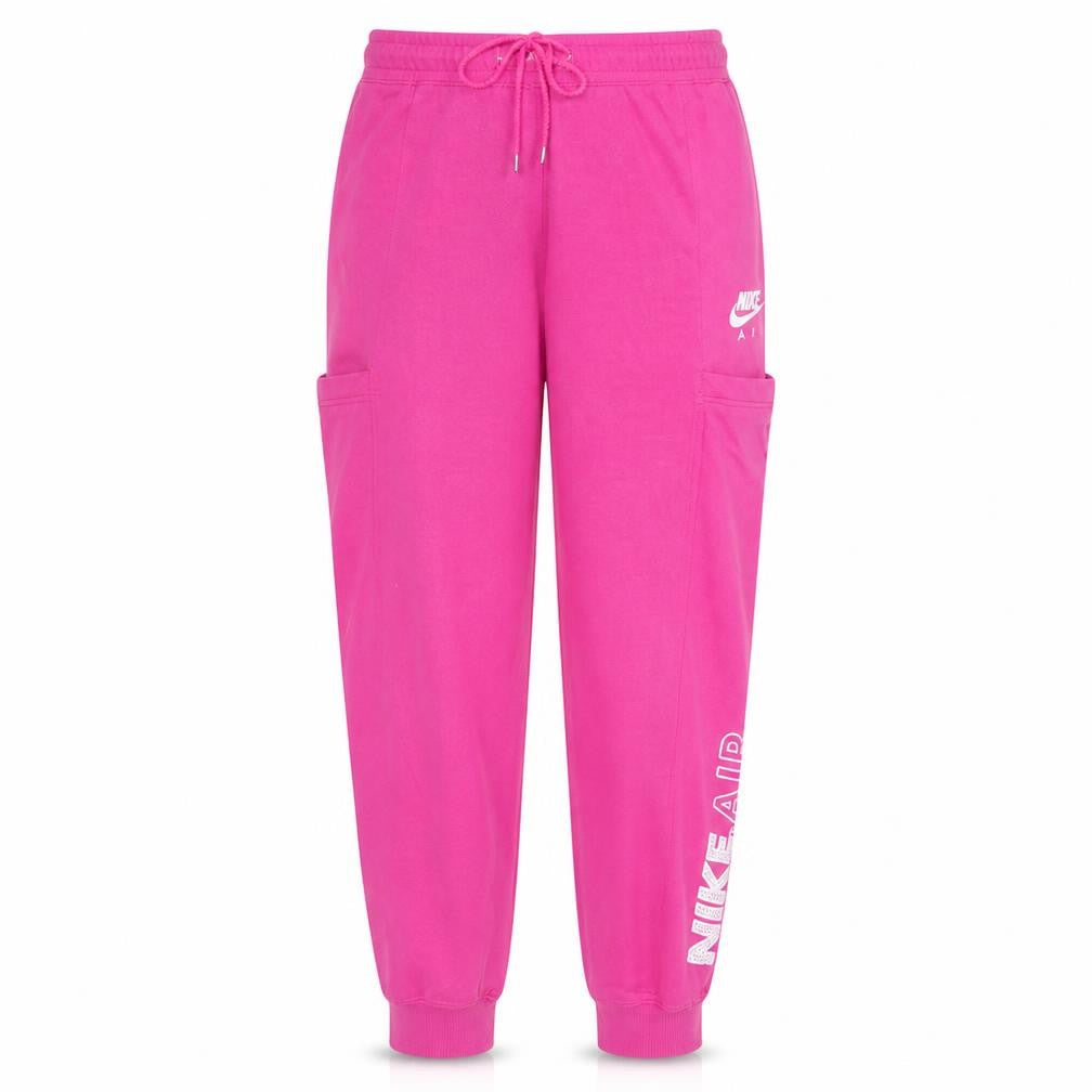 Nike Womens Pink Jogger Sweatpants M Elastic Waist Fleece Activewear