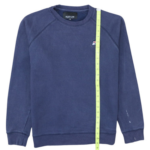 FILA Black Line Men's Blue Crew Neck Logo Sweatshirt M