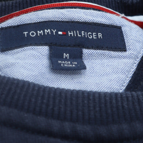Tommy Hilfiger Men's Blue Logo Embroidered Pullover Sweatshirt Size M