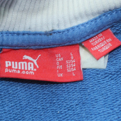 Puma Men’s Blue Full Zip Sweatshirt Size L Sports Fleece