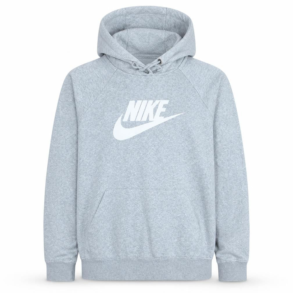 Nike Men's Grey Pullover Hoodie M Regular Fit Graphic Sportswear