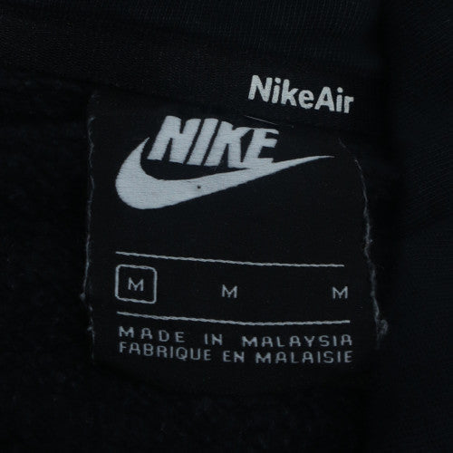 Nike Air Black Men's Pullover Hoodie M Logo Fleece Sportswear