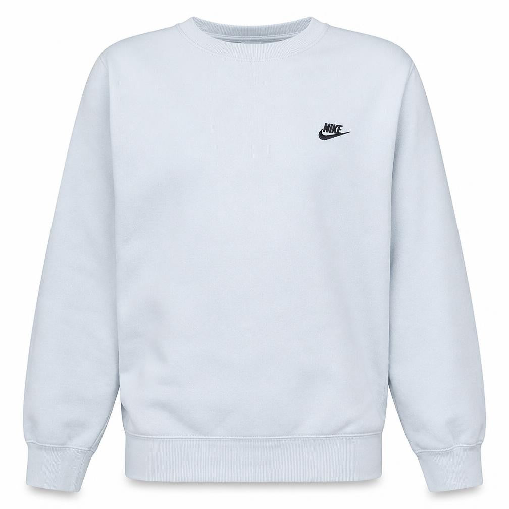 Nike Men's White Logo Pullover Fleece Sweatshirt Size L