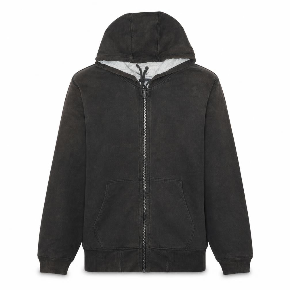 Gap Men's Black Full Zip Hoodie Medium Cotton Knit Jacket