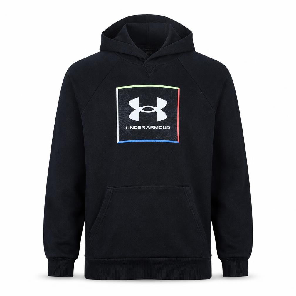 Under Armour Men's Black Pullover Hoodie M Relaxed Fit Sports Style