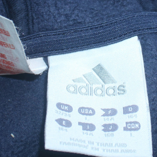 Adidas Teens Blue Pullover Hoodie Long Sleeve Sports Fleece 14