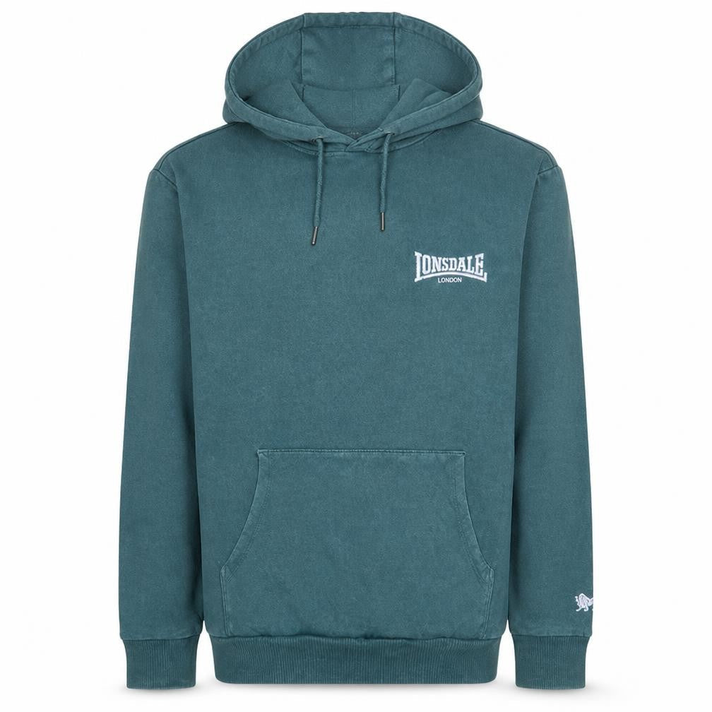 Lonsdale Men's Green Pullover Hoodie Medium Regular Fit