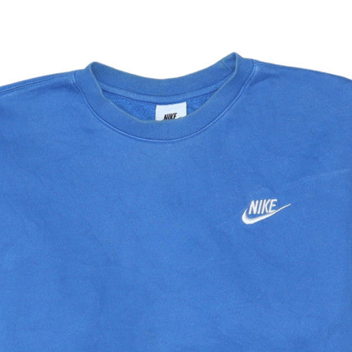 Nike Men's Blue XS Pullover Crew Neck Fleece Sweatshirt