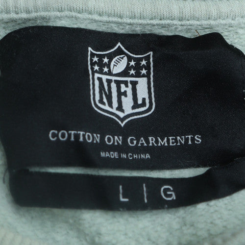 NFL Mens Green Bay Packers Green Sweatshirt L Crew Neck Pullover