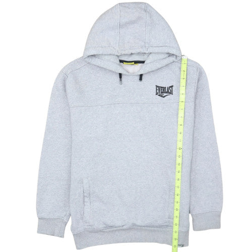 Everlast Men’s Grey Pullover Hoodie M Fleece Logo Sportswear