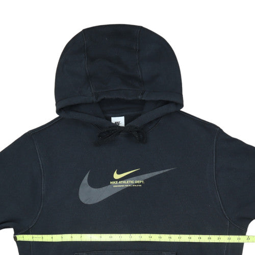 Nike Men’s Black Pullover Hoodie M Logo Athletic Dept Fleece Sweatshirt