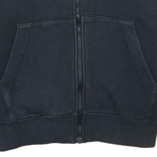 Nike Men's Black Full Zip Hoodie L Fleece Regular Fit