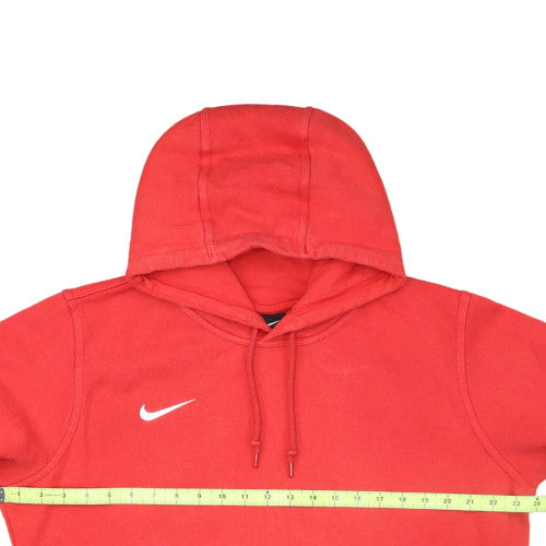 Nike Womens Red Pullover Hoodie Medium Cotton Blend Casual