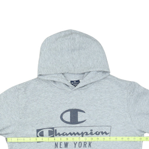 Champion Women's Grey Pullover Hoodie Medium New York Logo