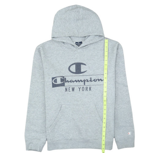 Champion Women's Grey Pullover Hoodie Medium New York Logo