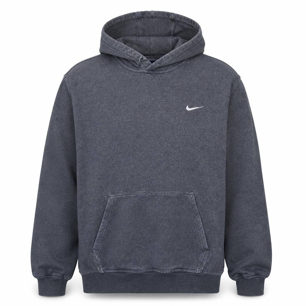 Nike Men's Grey 2XL Pullover Hoodie with Logo Fleece