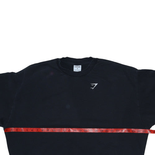 Gymshark Mens Black M Classic Crew Neck Sweatshirt Fleece