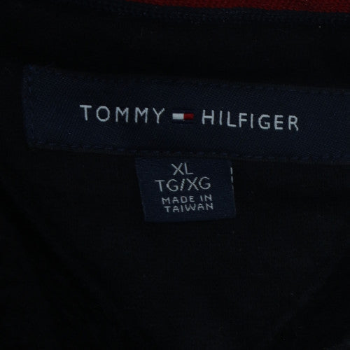 Tommy Hilfiger Men's Black XL Pullover Sweatshirt Crew Neck Logo