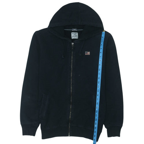 Wrangler Men's Black Full Zip Hoodie Size L Cotton Sweatshirt