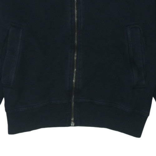 Wrangler Men's Black Full Zip Hoodie Size L Cotton Sweatshirt