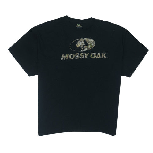 Mossy Oak Men's Black 3XL Graphic Print Cotton T-Shirt