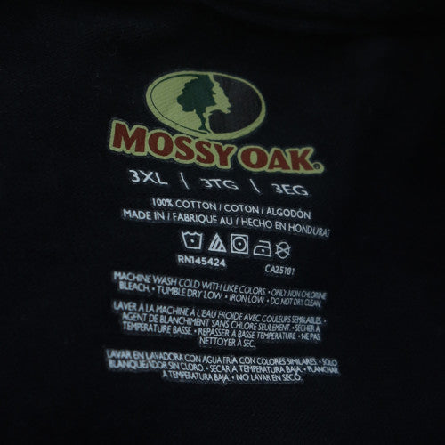 Mossy Oak Men's Black 3XL Graphic Print Cotton T-Shirt