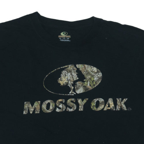 Mossy Oak Men's Black 3XL Graphic Print Cotton T-Shirt