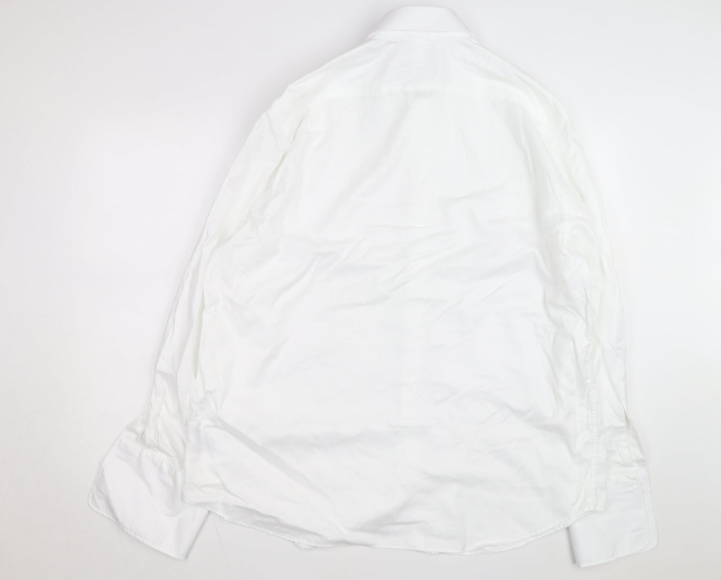 Marks and Spencer Mens White Regular Fit Dress Shirt 17.5in