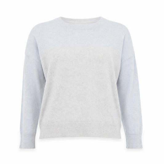 The White Company Women’s Grey Crew Neck Wool Blend Jumper Size 8