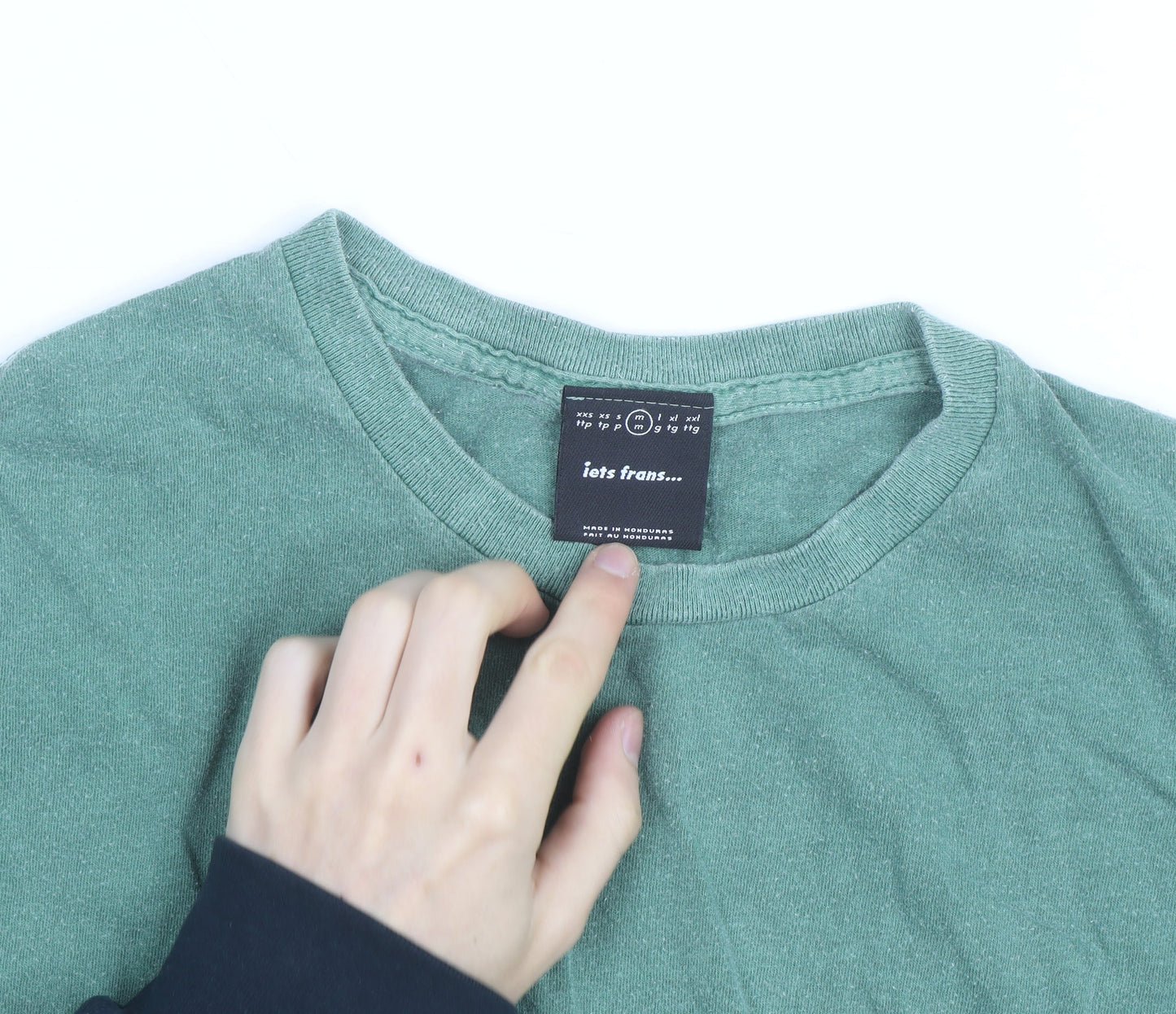 iets frans... Men's Green Crew Neck Short Sleeve T-Shirt Size M